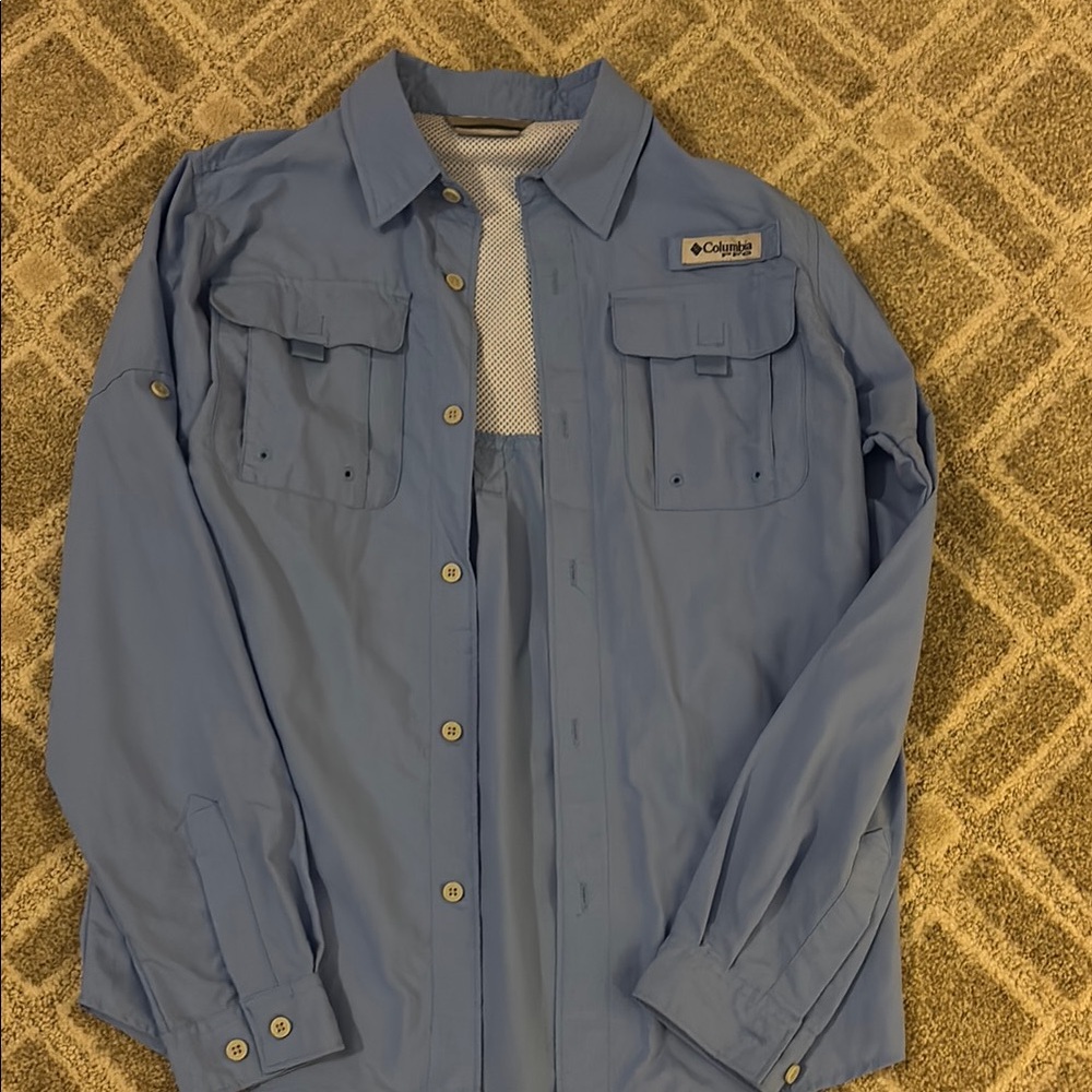 Columbia youth Blue shirt